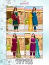 Toffee By Aanchi Vichitra Silk Speghetti Kurti With Bottom Dupatta